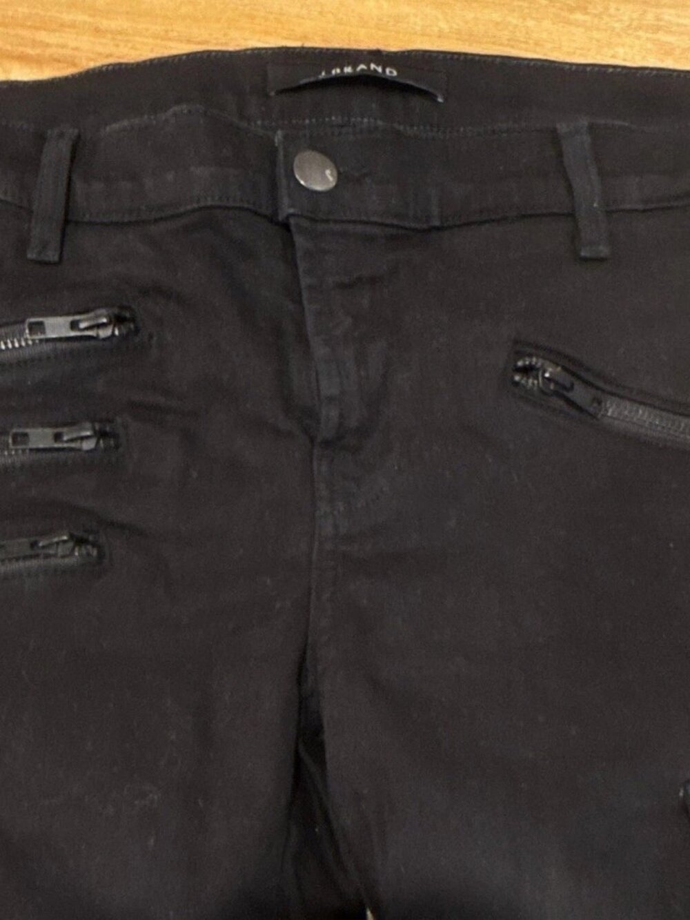 J Brand Houlihan Zip Cargo Pants Black Skinny 27